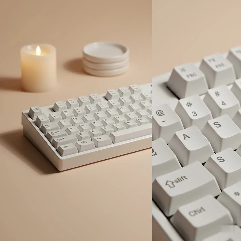 Close-up of a red mechanical keyboard switch