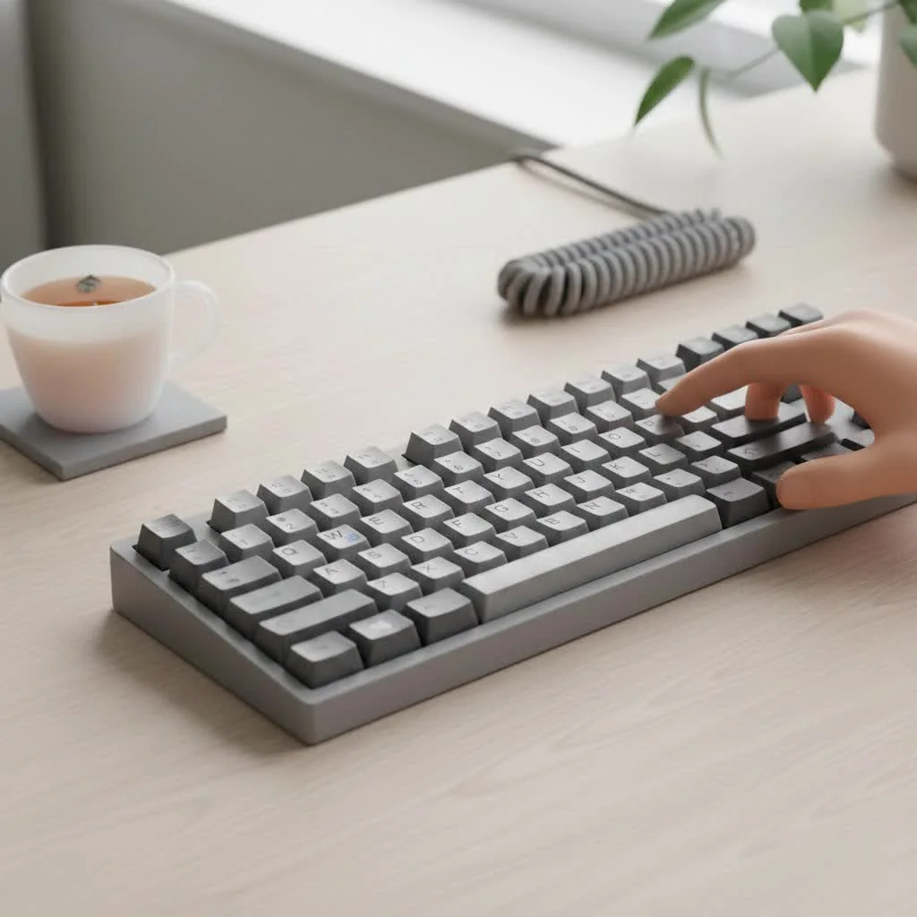 Close-up of various mechanical keyboard switches