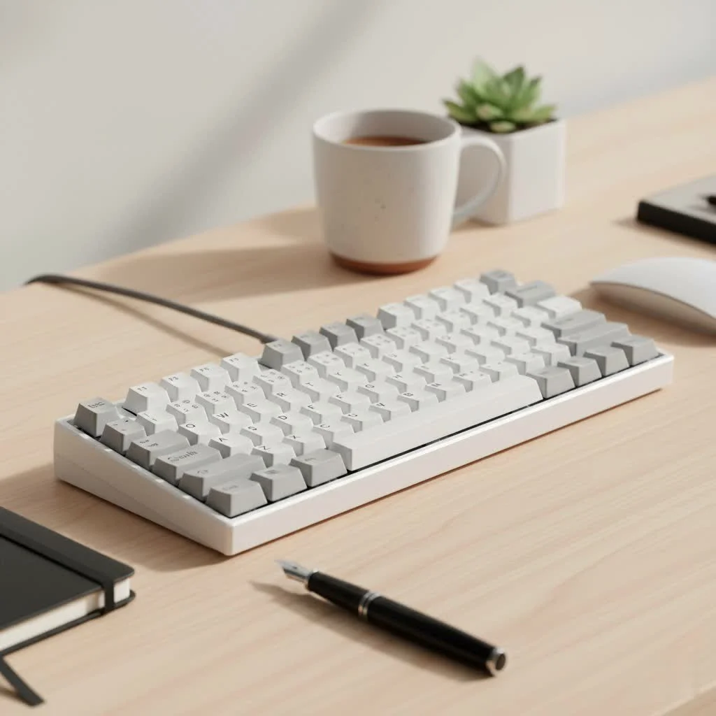 RGB mechanical keyboard displaying a vibrant light show