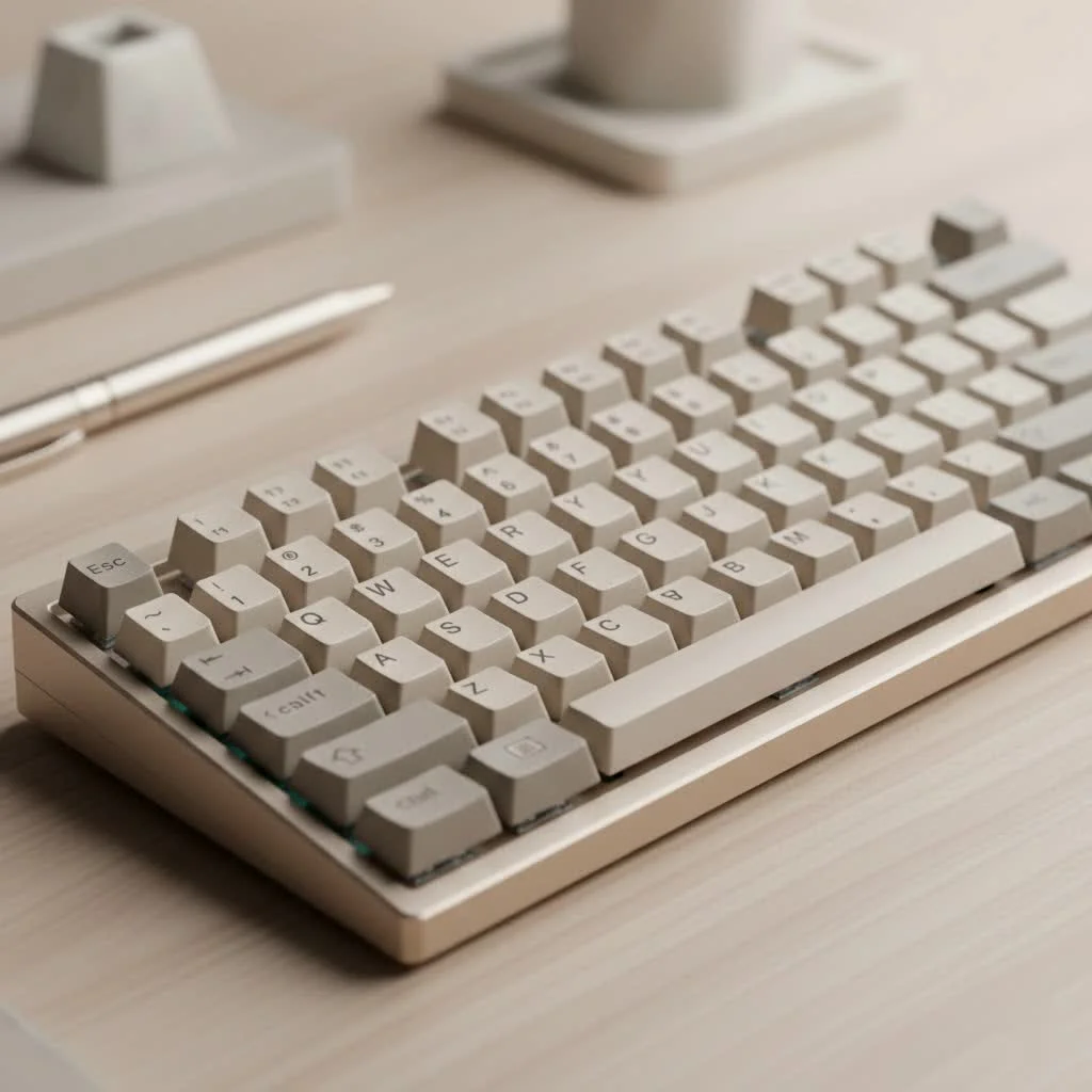 Close-up of various mechanical keyboard switches